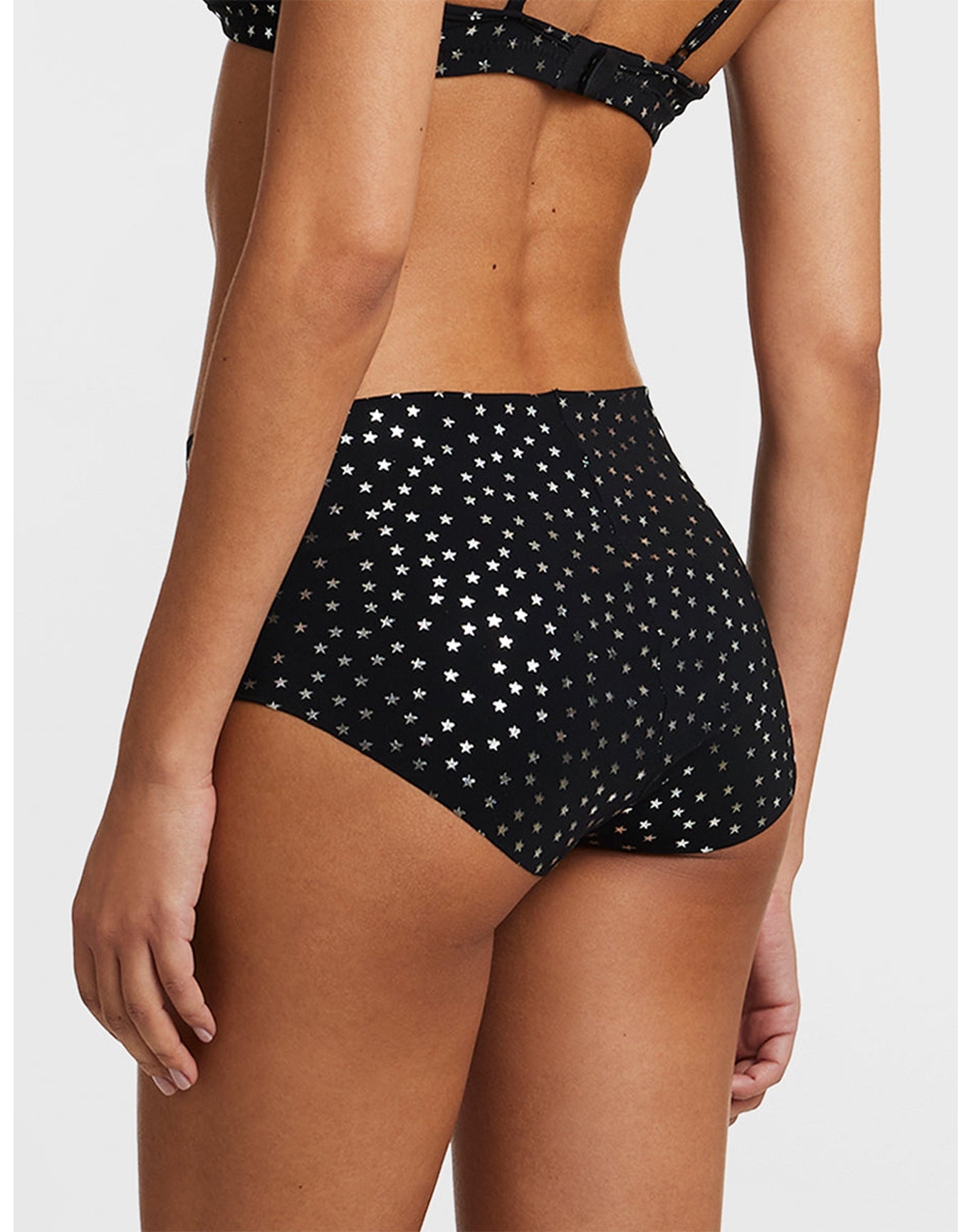 Classic Print High Rise Bikini | Silver Star
