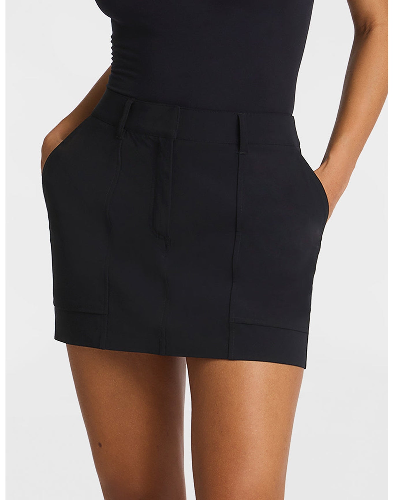 Classic Utility Micro Mini Skirt | Black