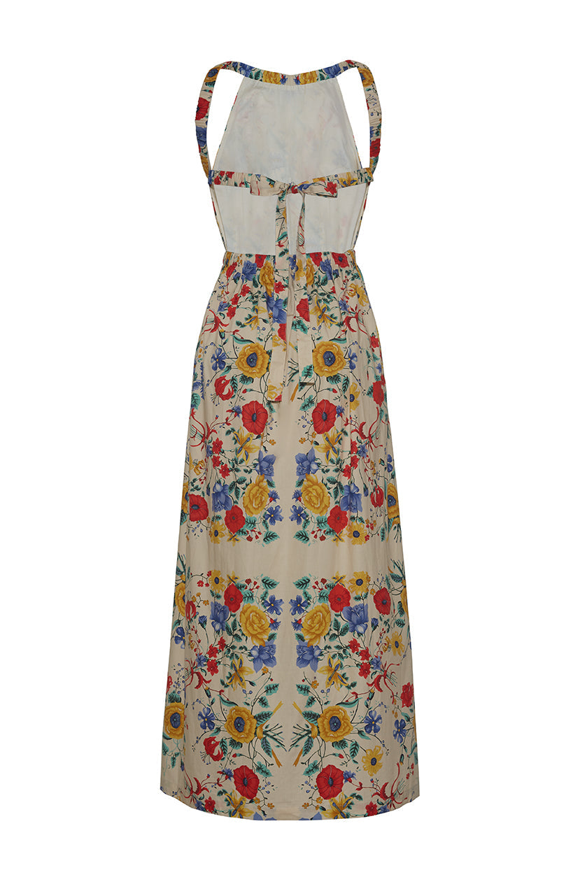 Colomba Dress | Flora Scarf Turtledove
