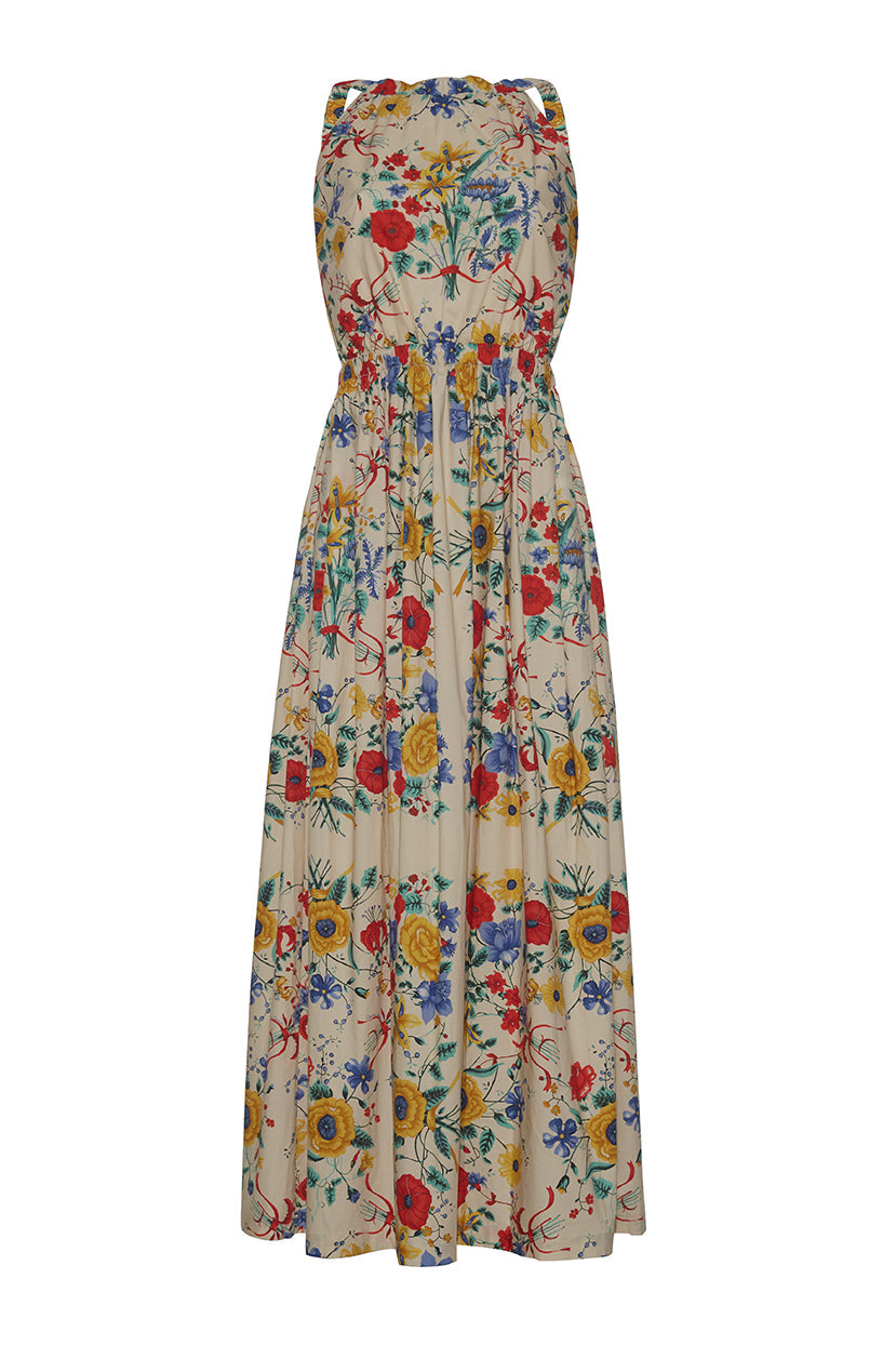 Colomba Dress | Flora Scarf Turtledove