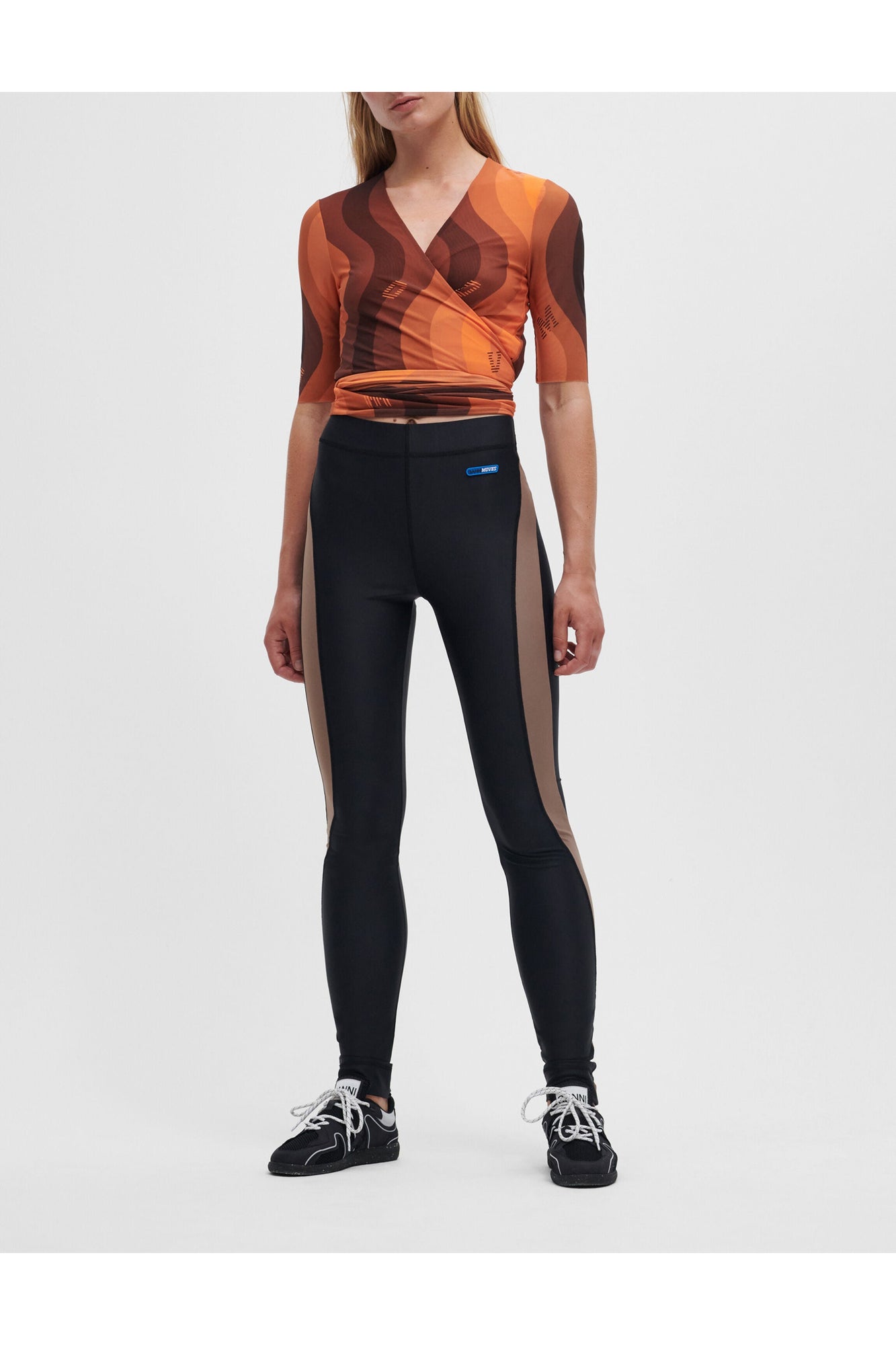 Colorblock Tech Leggings | Black