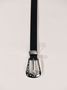 Colette Crystal Belt | Black & Silver