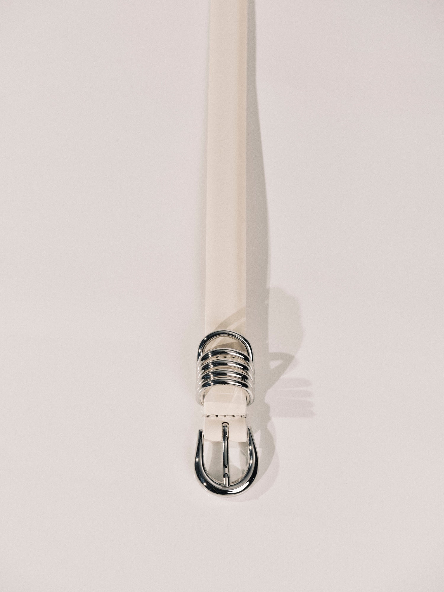 Mini Hollyhock Belt | Ivory & Silver
