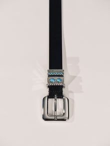 Mara Stone Black Turquoise Silver | Black & Turquoise & Silver