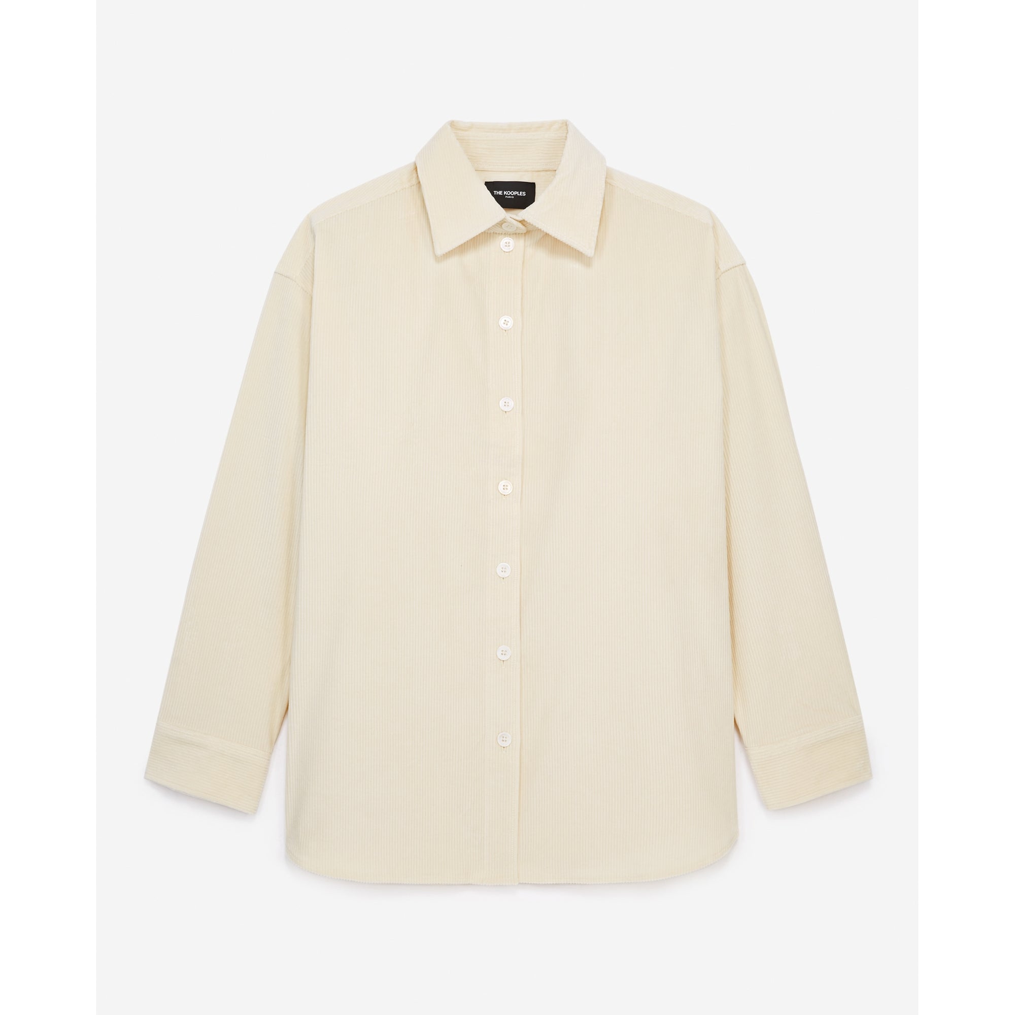 Corduroy Overshirt | Women | Ecru