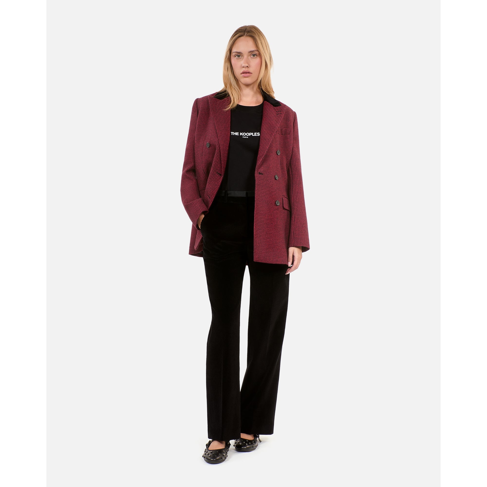 Corduroy Suit Trousers | Women | Black