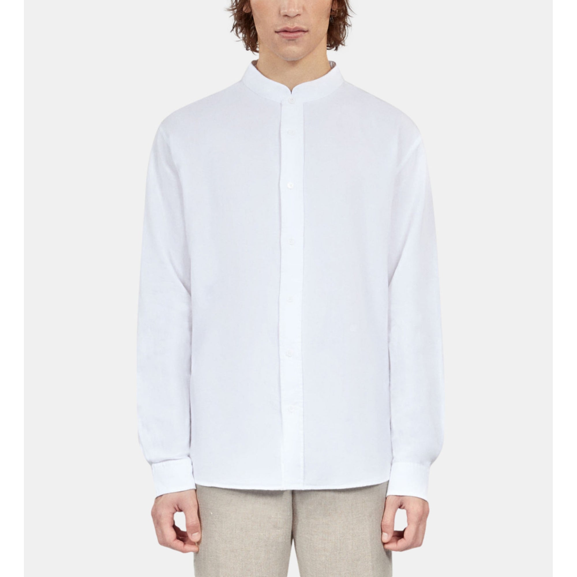 Cotton And Linen Shirt | Men | White