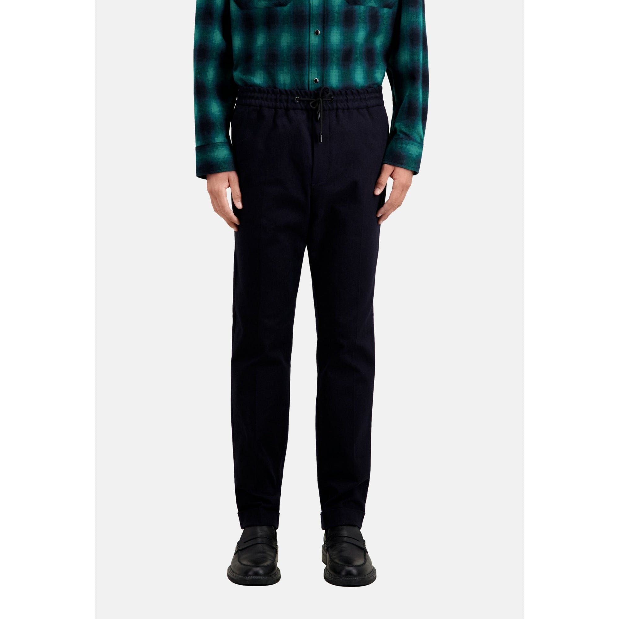 Cotton Blue Trousers | Men | Dark Navy