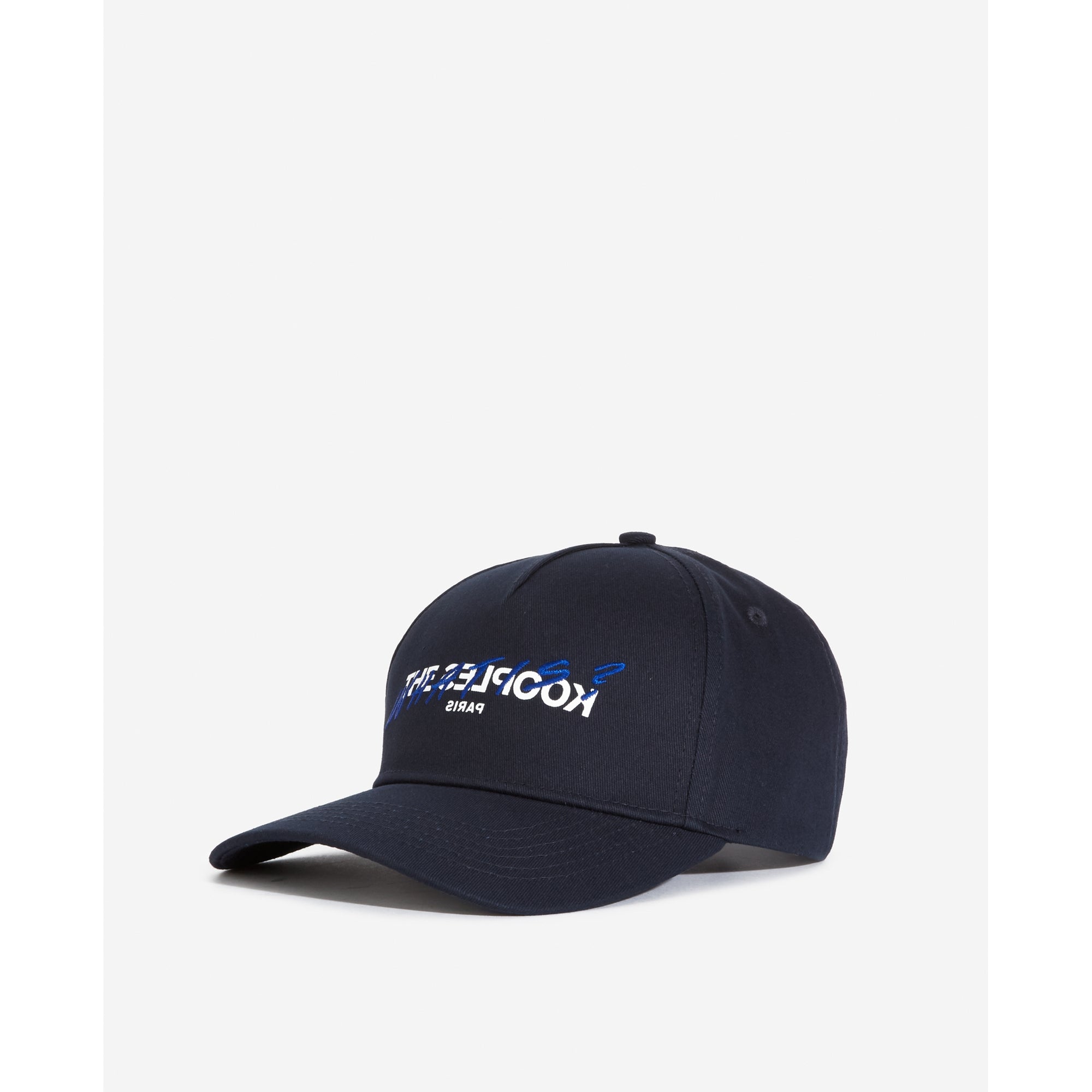 Cotton Cap With Embroidered "What Is" | Women | Navy Blue