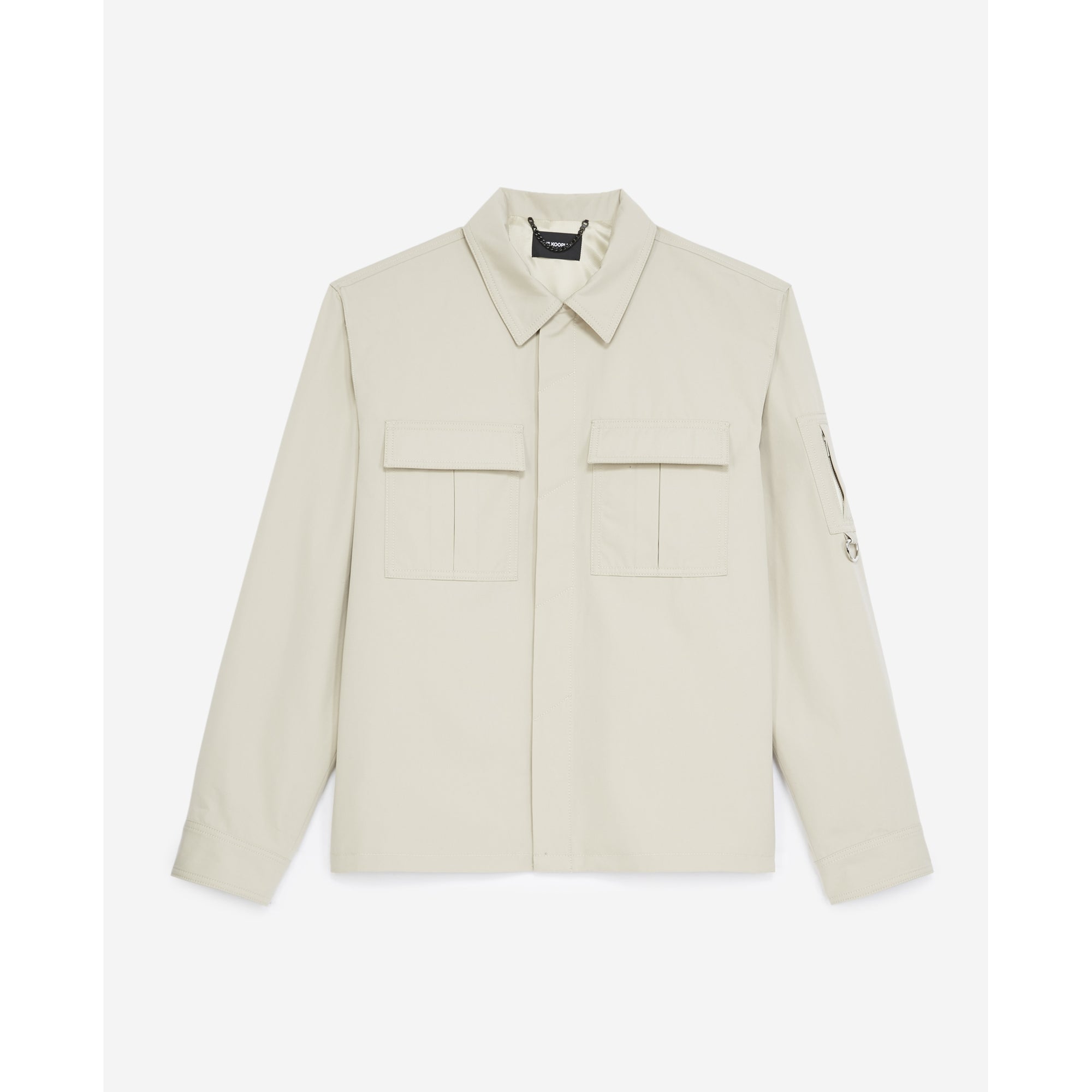 Cotton Jacket With Breast Pockets | Men | Beige