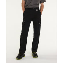 Cotton Twill Cargo Pants | Men | Black