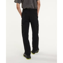 Cotton Twill Cargo Pants | Men | Black