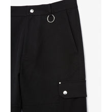 Cotton Twill Cargo Pants | Men | Black