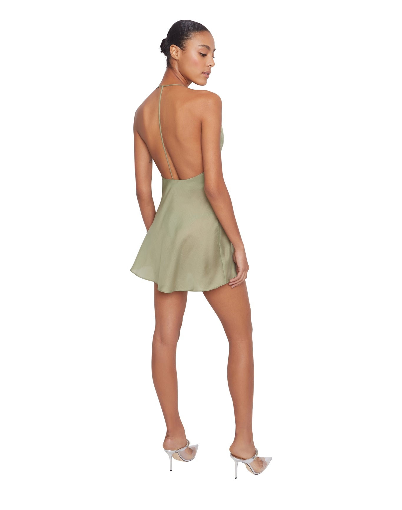 Cowl Slip Dress | Sage Green