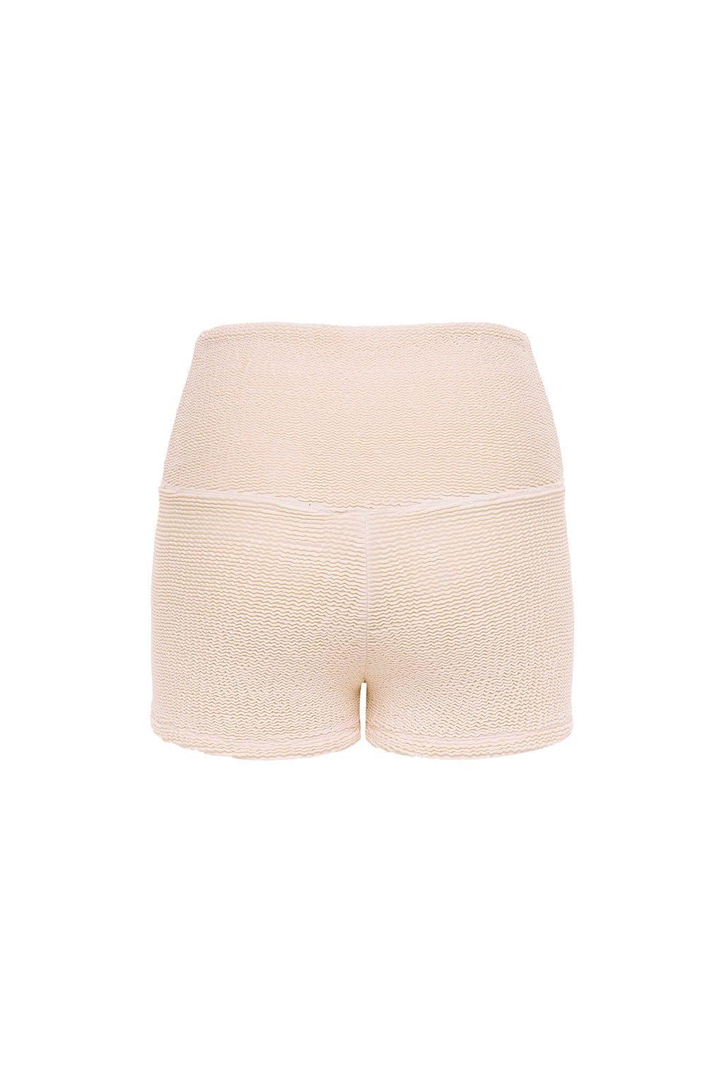 Micro Bike Short | Crema Scrunch