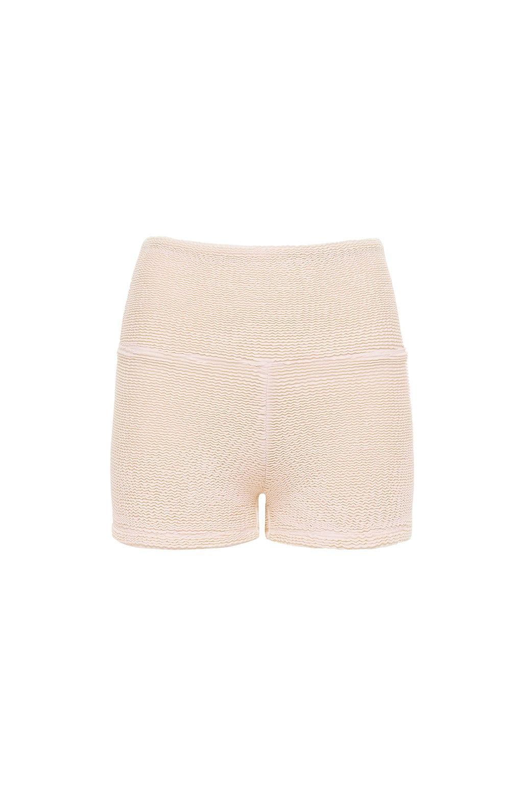 Micro Bike Short | Crema Scrunch