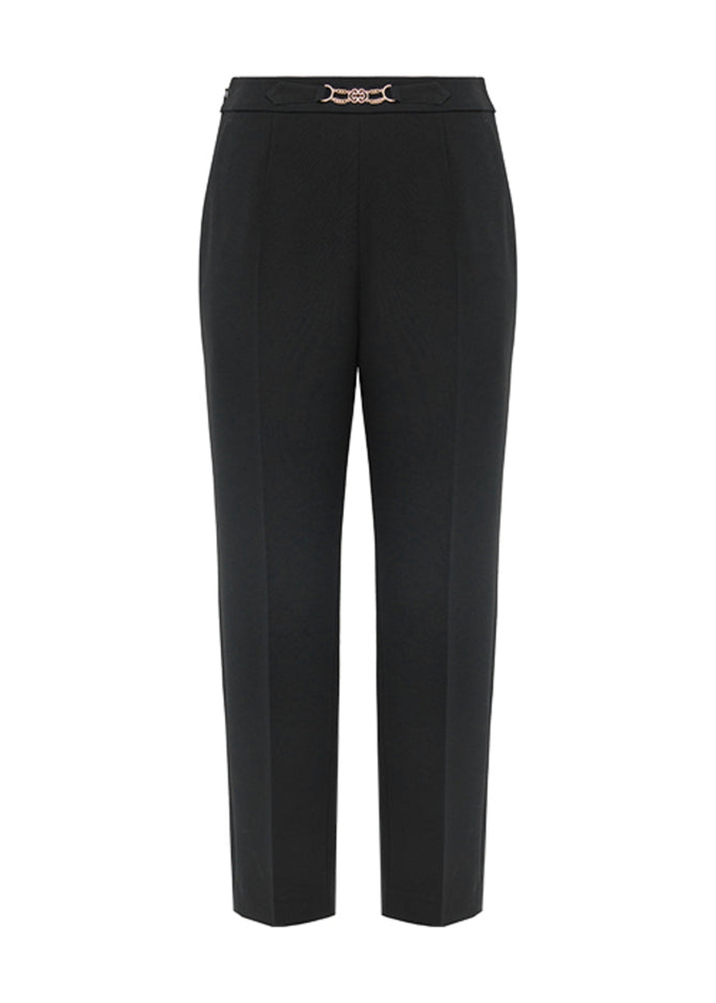 Crepe Tapered Pants | Black