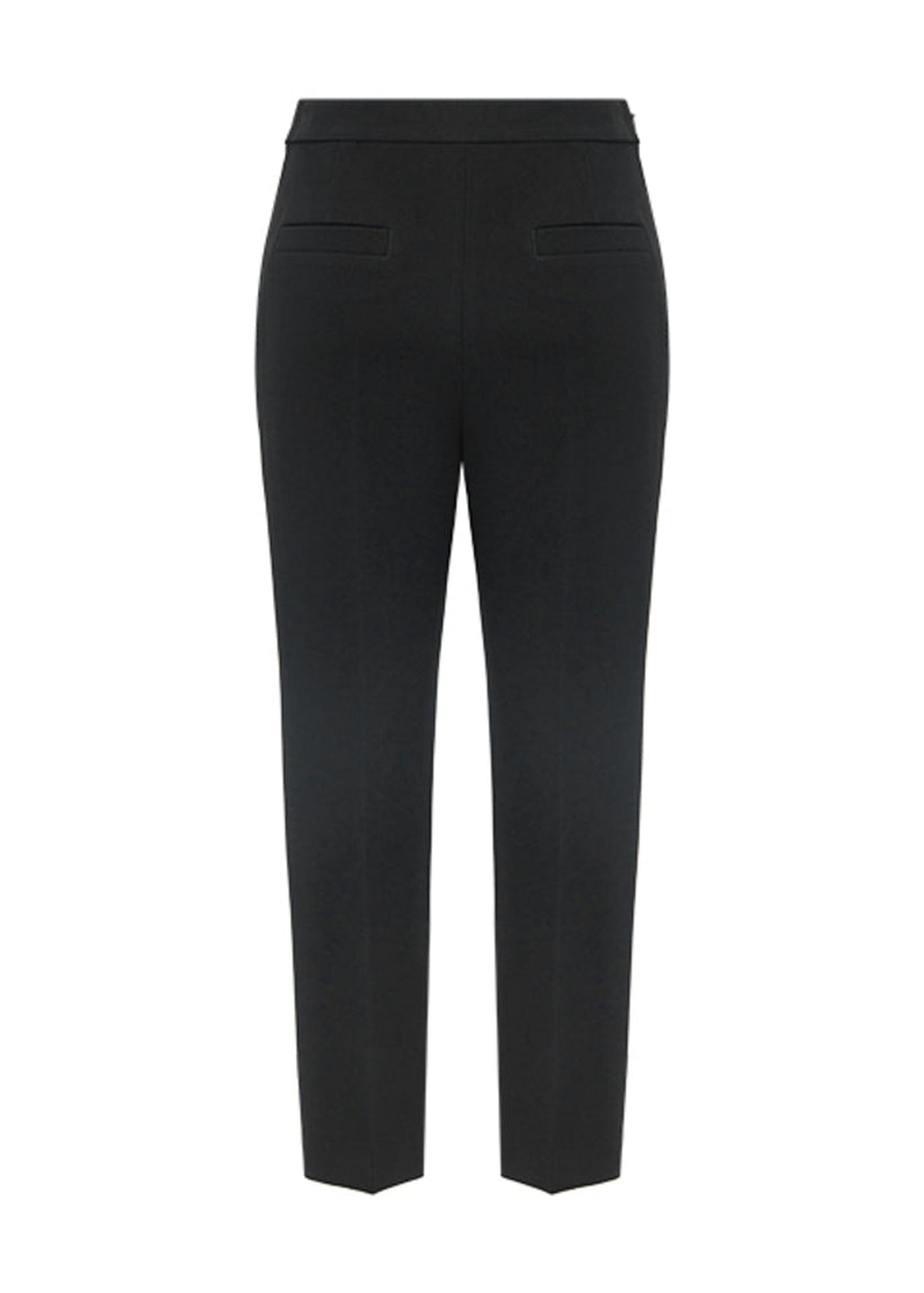 Crepe Tapered Pants | Black