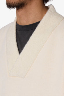 Crew V Neck Sweater | Cream
