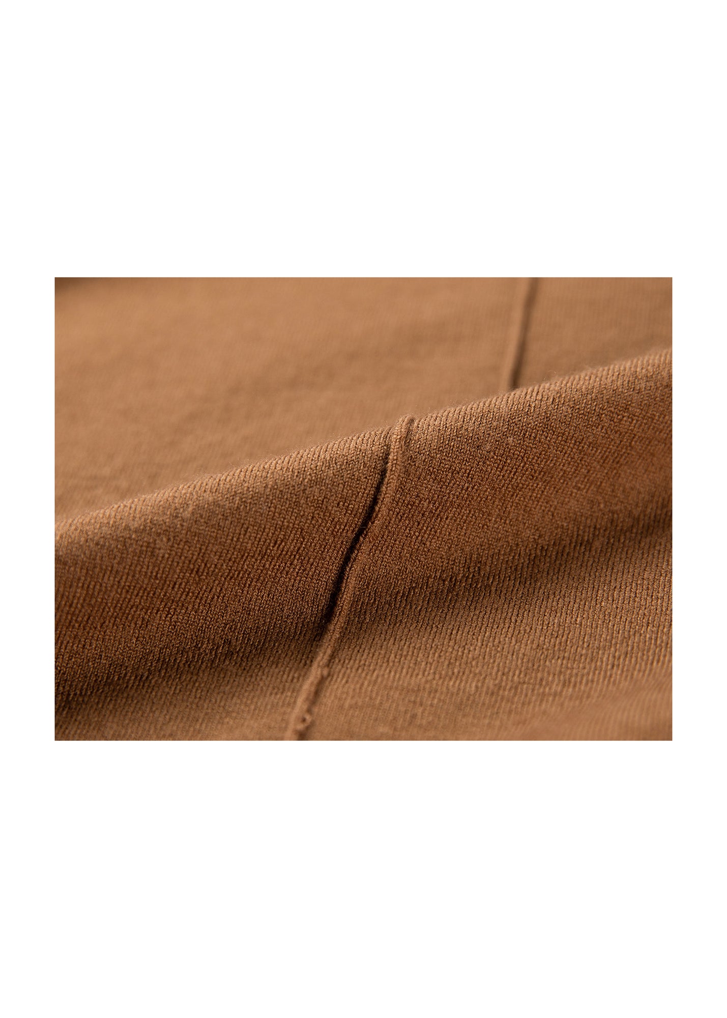 Crewneck Knit Top | Brown
