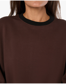Crewneck Sweatshirt | Brown x Black