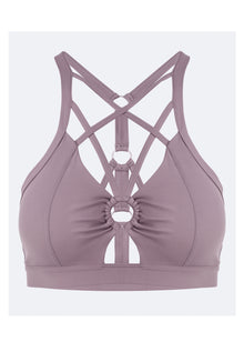 Criss Cross Front Top | Dusty Pink