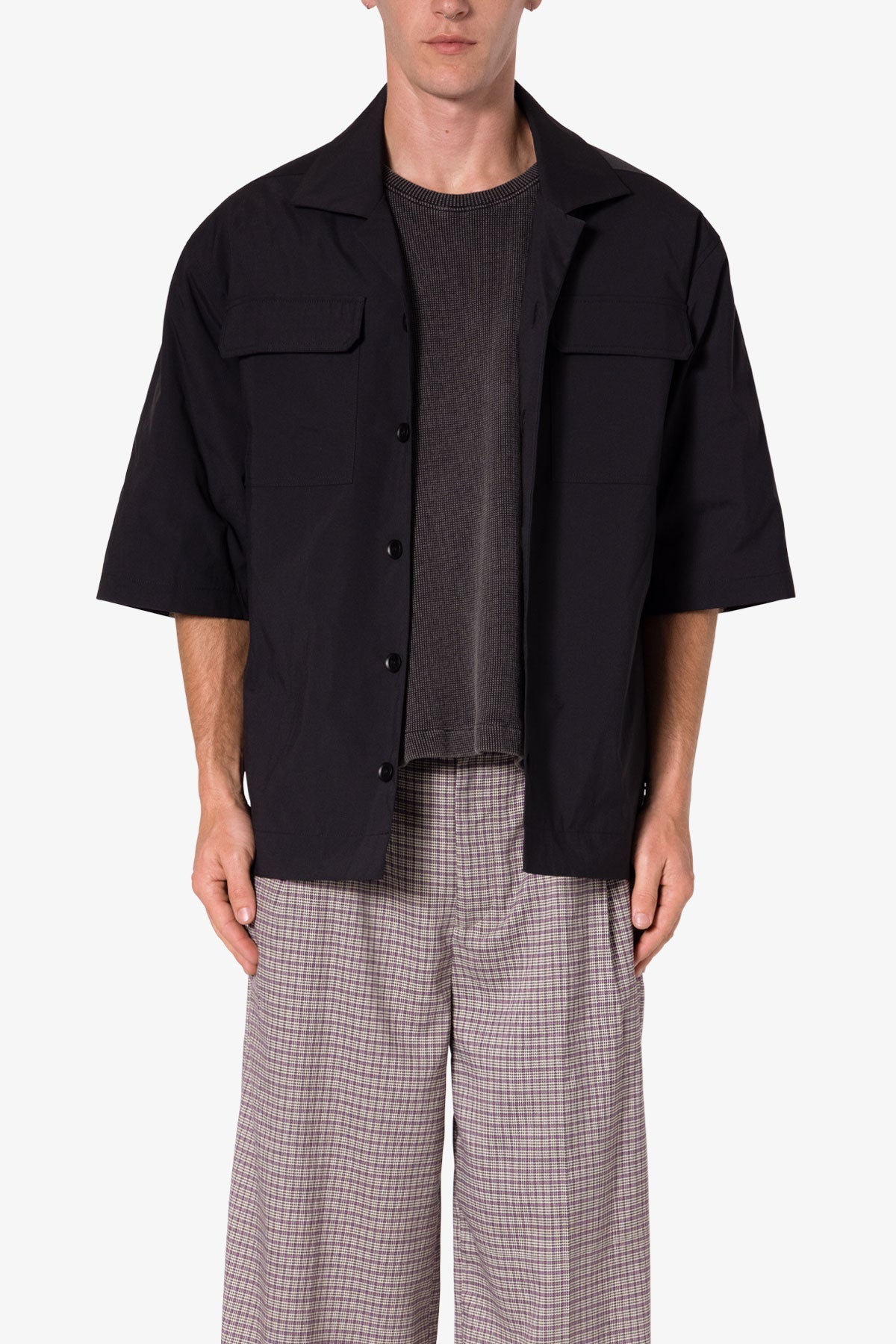 Cropped S x S Shirt | Black