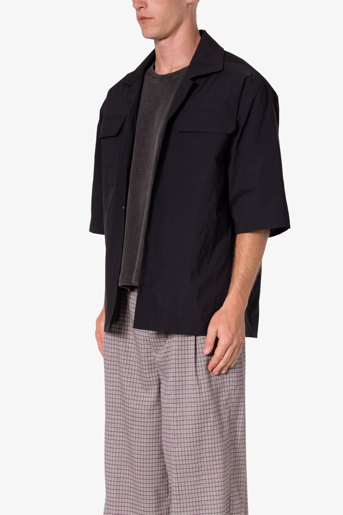 Cropped S x S Shirt | Black