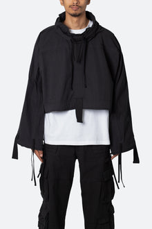Cropped Strappy Jacket | Black