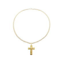 The Maiori Cross Necklace | 18KT Gold Vermeil & Sterling Silver