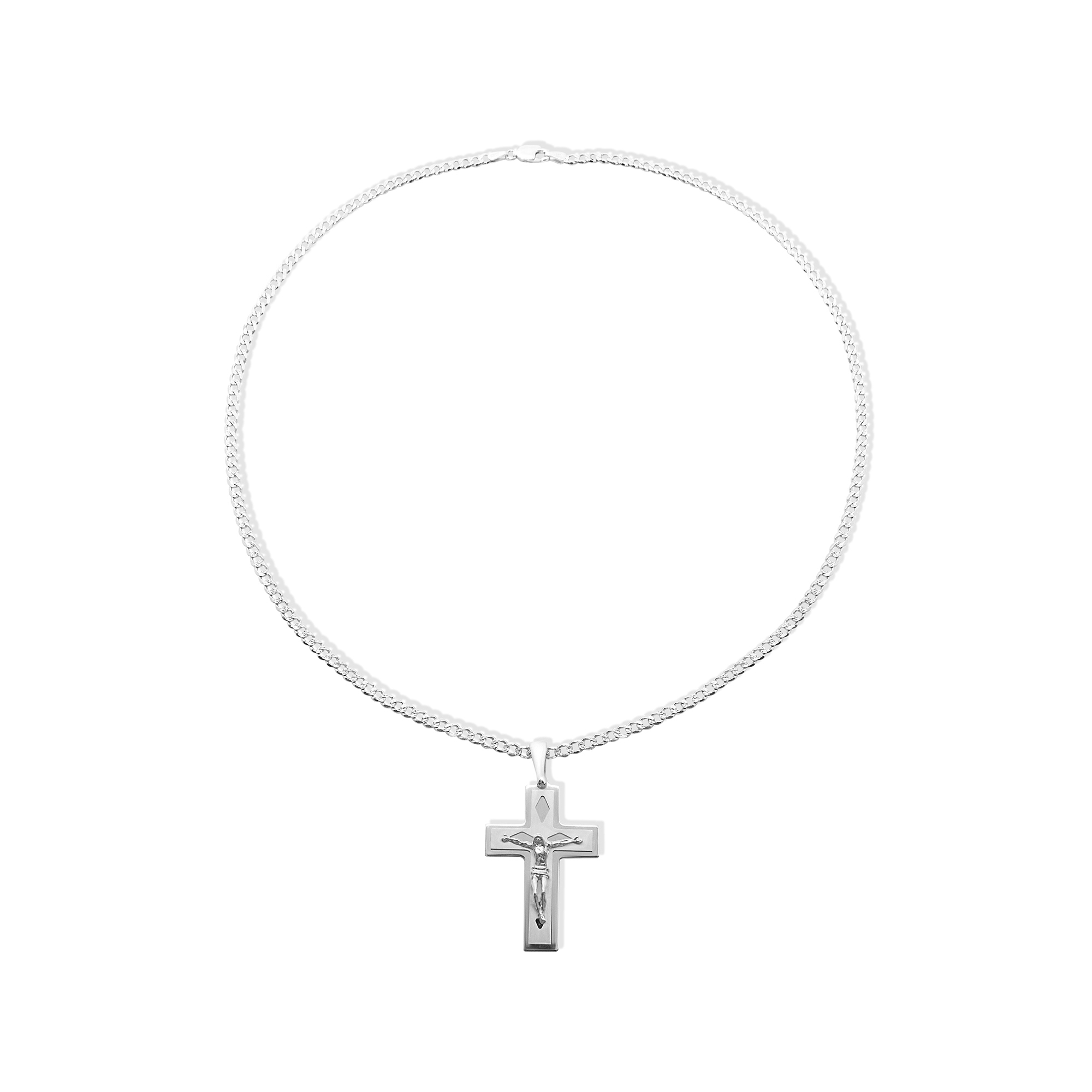 The Maiori Cross Necklace | 18KT Gold Vermeil & Sterling Silver