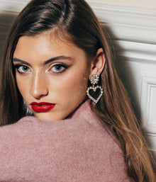 Cupid Heart Earrings - Loren Hope