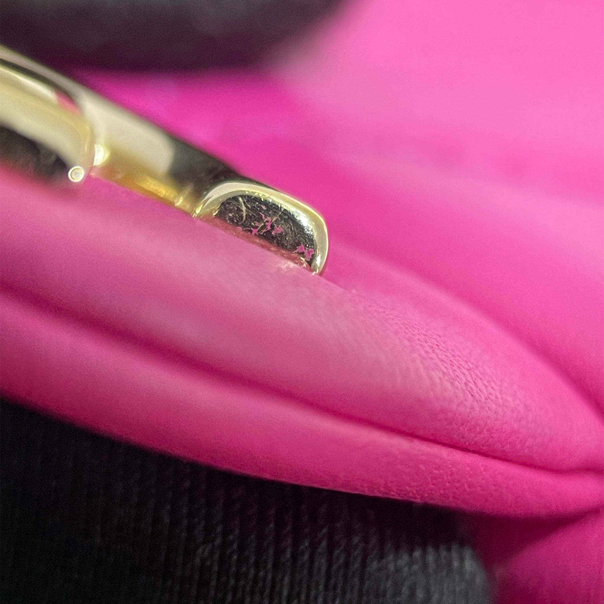 Chanel | Pre-Owned Small Lambskin Elegant Chain Single Flap | Pink/Dark Pink