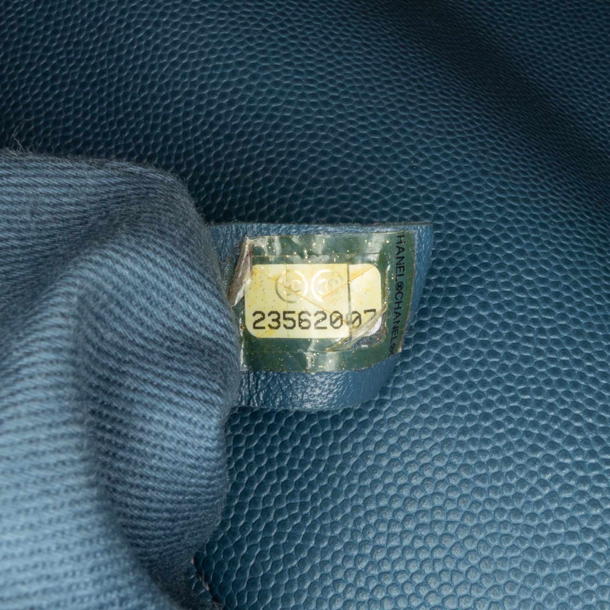 Chanel | Pre-Owned Large Caviar Coco Top Handle Bag - II | Blue/Navy