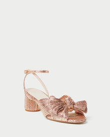 Dahlia Pleated Bow Heel | Dune