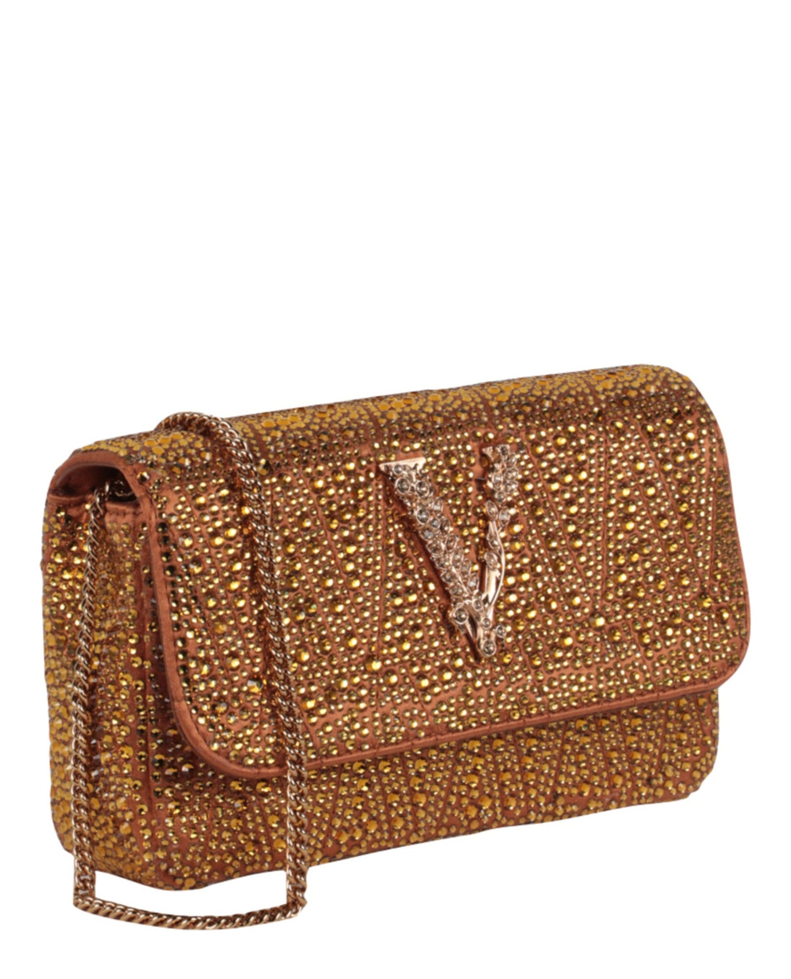 Versace | Mini Crystal Virtus Crossbody Bag