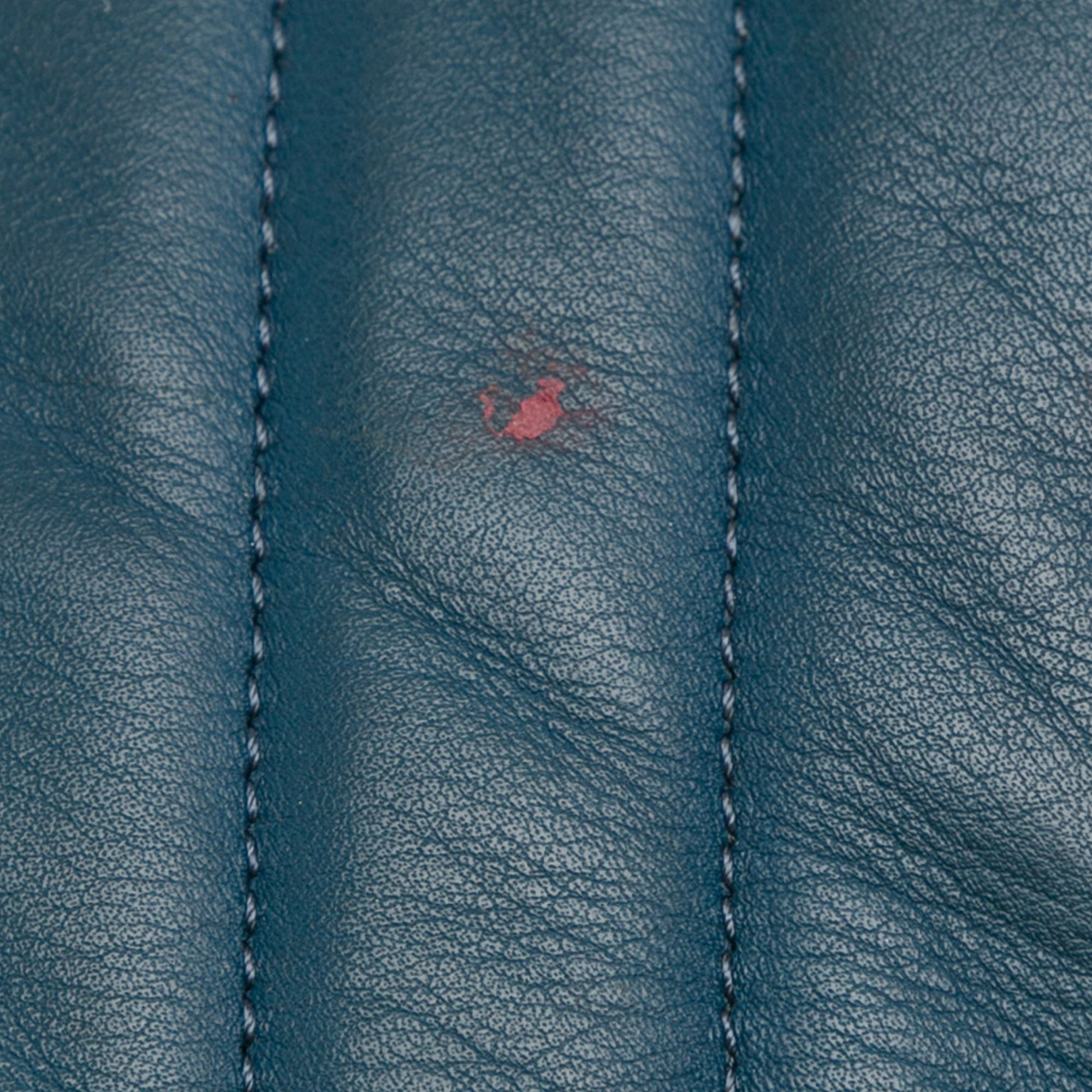 Chanel | Pre-Owned CC Chevron Calfskin Statement Shopping Tote | Blue/Dark BlueBlue/Dark Blue