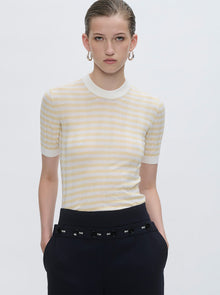 Deeda Stripe Knit | Yellow/Ivory Stripes