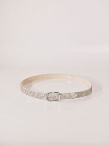 Mija Hot Fix Belt | Ivory & Silver