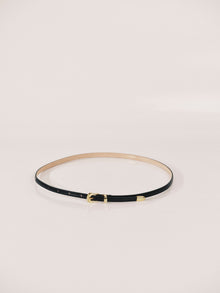 Le Fil Belt | Black & 24K Gold
