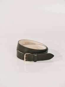 Mini Hutch Belt | Olive & 24K Gold