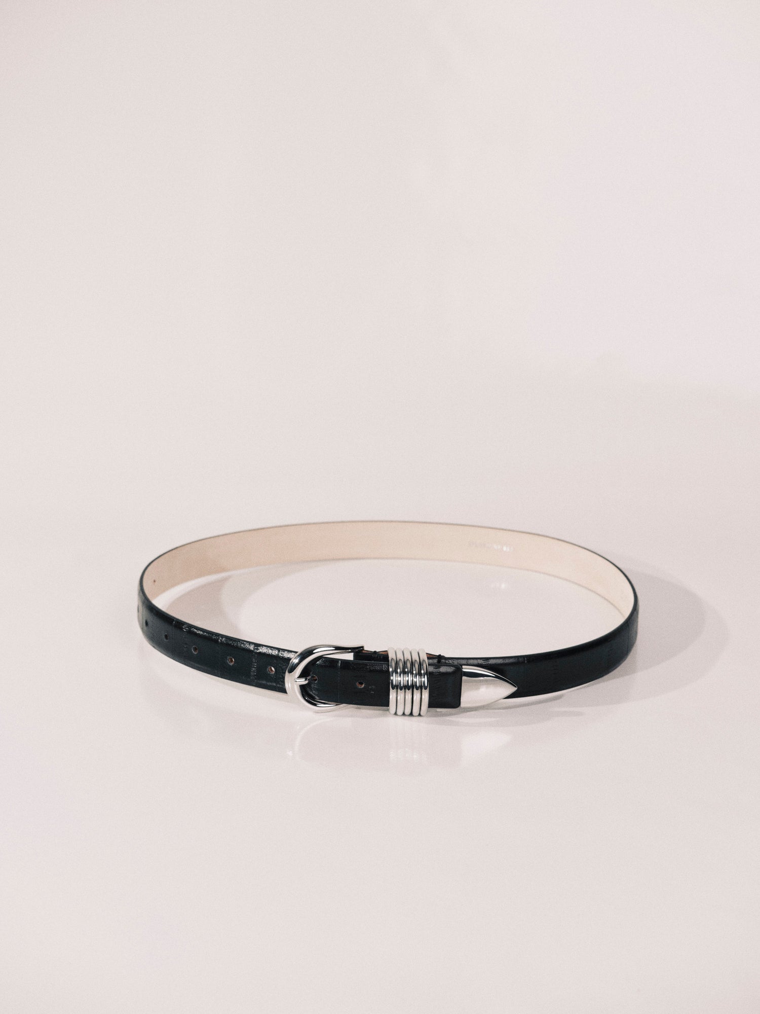 Hollyhock Dark Brown Eel Silver | Dark Brown Eel & Silver