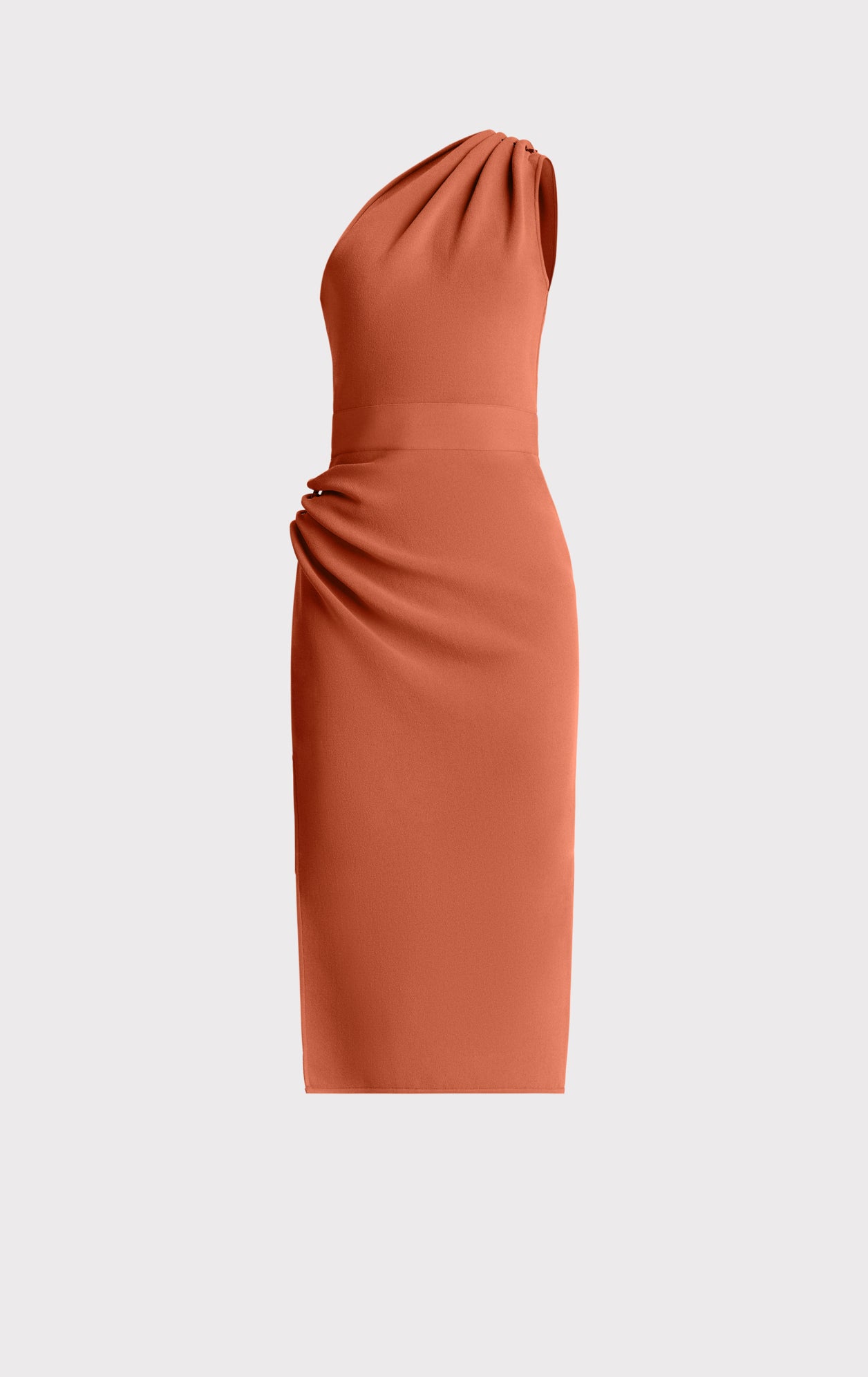 Draped Milano Midi Dress W/ Hardware | Ginger