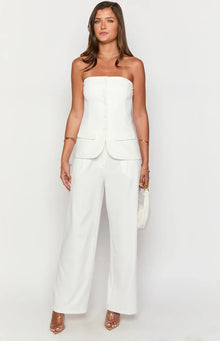 Dien Tailored Pants | White
