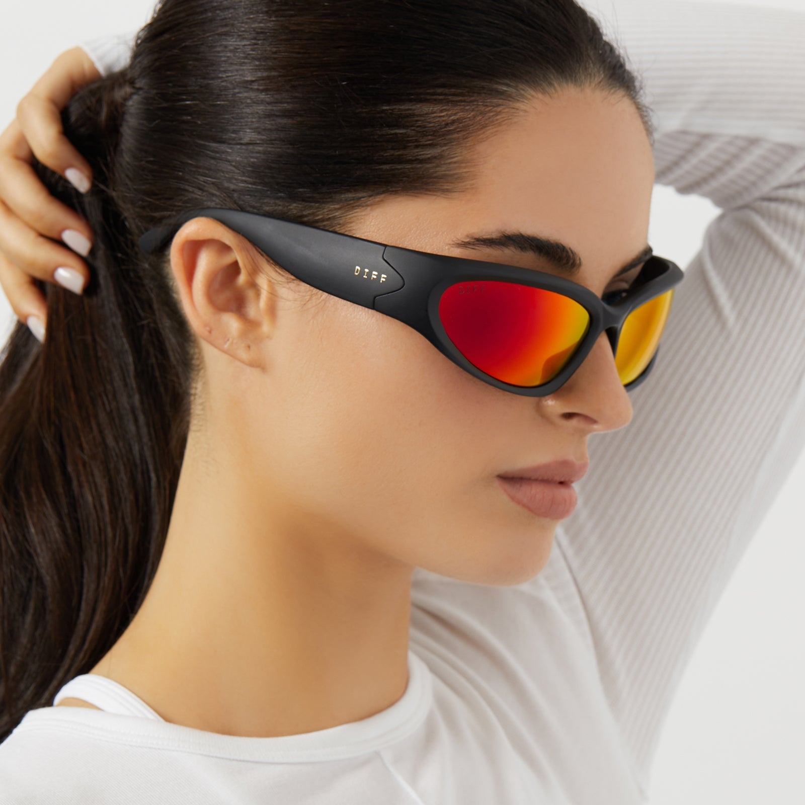 Unisex | Side Out Sunglasses | Matte Black | Sunset Polarized Lenses