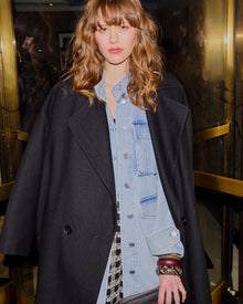 Women | Distant Love Overshirt | Stonewash