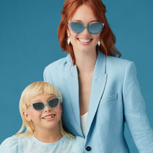 Womens | Cinderella Sunglasses | Blue Crystal Glitter | Blue Dust Gradient Polarized Lenses