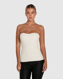Women | Distant Memories Knit Bustier | Cream