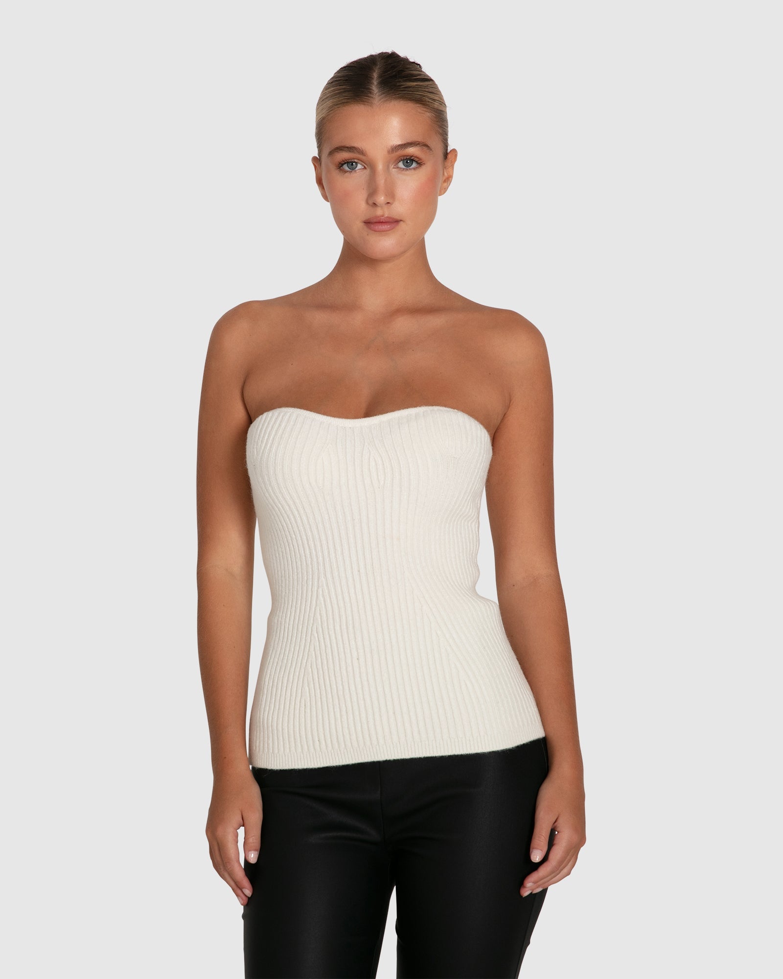 Women | Distant Memories Knit Bustier | Cream