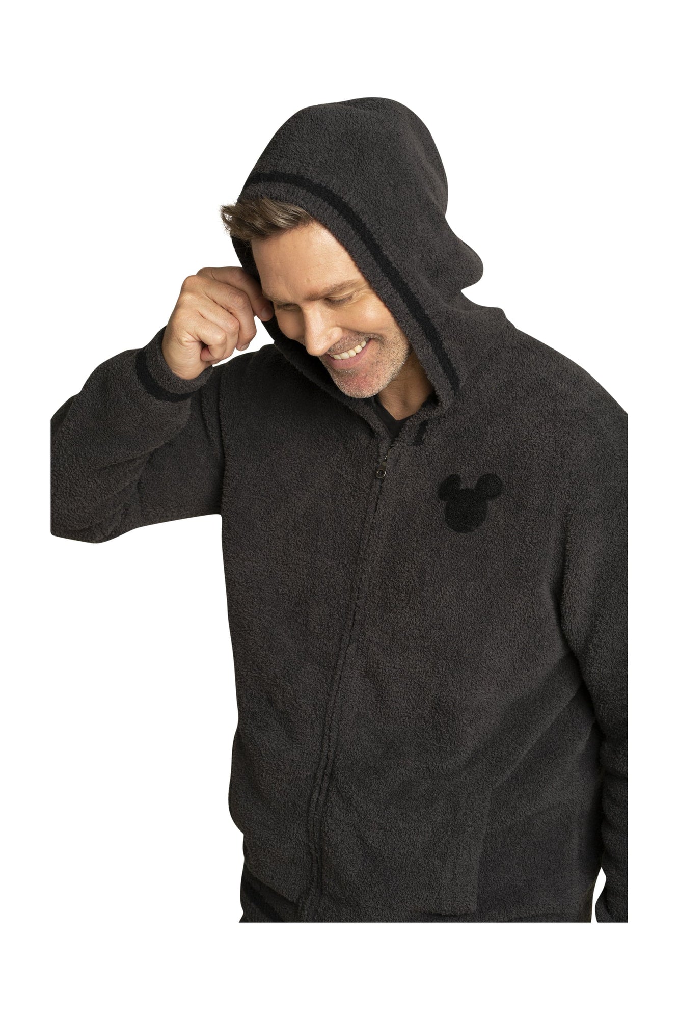 Mens | Cozychic Classic Disney Mickey Hoodie | Carbon